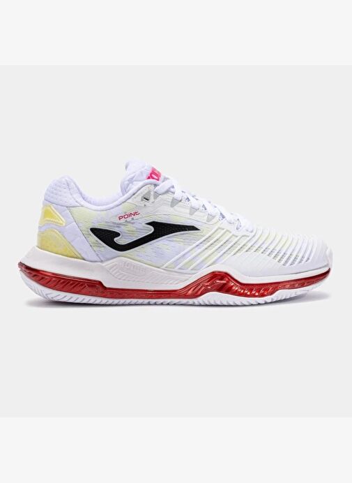 Joma Point Lady TPOILW2502AC Kadın Toprak & Sert Kort Tenis Ayakkabısı - Beyaz - Görsel 2