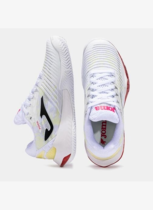 Joma Point Lady TPOILW2502AC Kadın Toprak & Sert Kort Tenis Ayakkabısı - Beyaz - Görsel 4