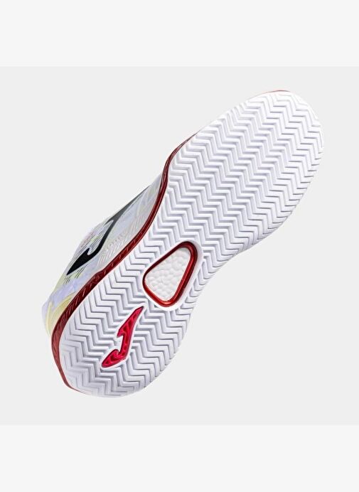 Joma Point Lady TPOILW2502AC Kadın Toprak & Sert Kort Tenis Ayakkabısı - Beyaz - Görsel 5