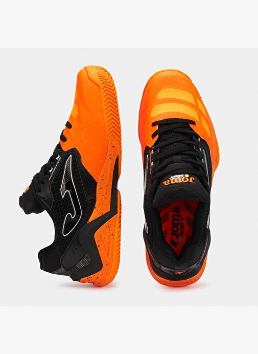 Joma Joma Turuncu Siyah TSETW2508C Set Man Erkek Toprak Kort Turuncu Tenis Ayakkabı Tenis Ayakkabıları | Boyner Turuncu Siyah - 5. görsel