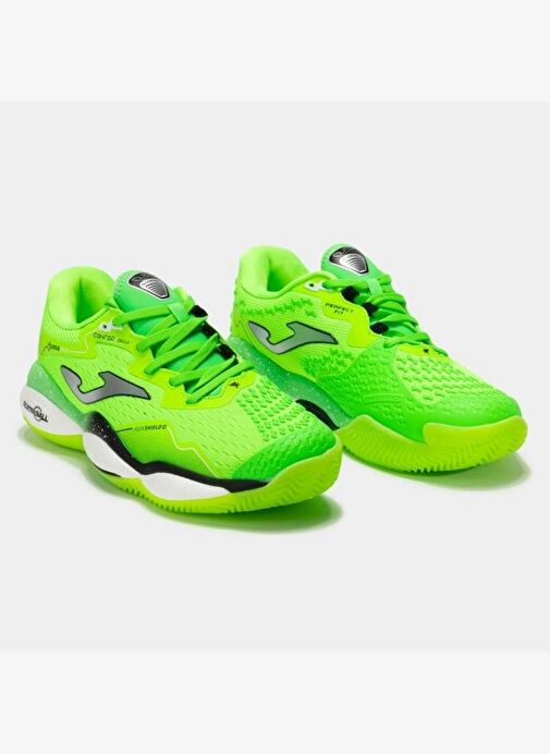 Joma Joma Smash Erkek TSMAW2511C Toprak Kort Tenis & Padel Ayakkabısı - Neon Yeşil Tenis Ayakkabıları | Boyner Yeşil - 4. görsel