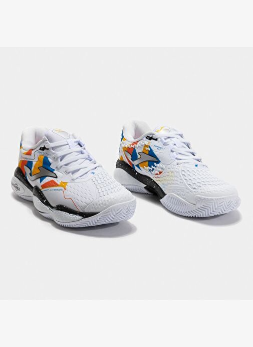 Joma TROLW2502AC 2502 Roland Erkek Toprak Kort Beyaz Tenis Ayakkabı - Görsel 3