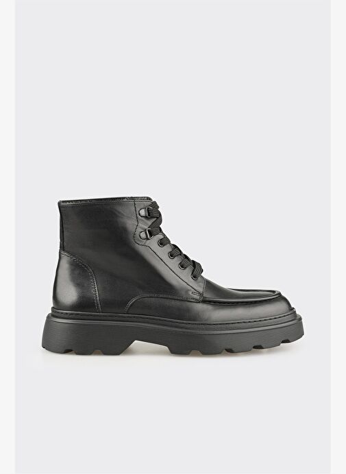 Siyah Deri Erkek Günlük Bot - Görsel 2