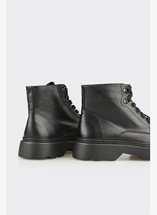 Siyah Deri Erkek Günlük Bot - Görsel 5