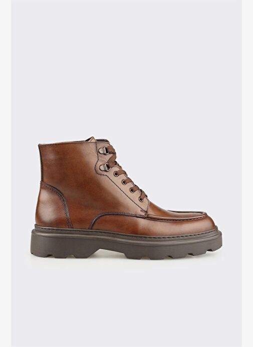Kahve Deri Erkek Günlük Bot - Görsel 2