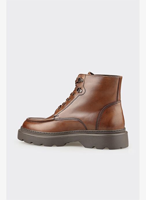 Kahve Deri Erkek Günlük Bot - Görsel 4