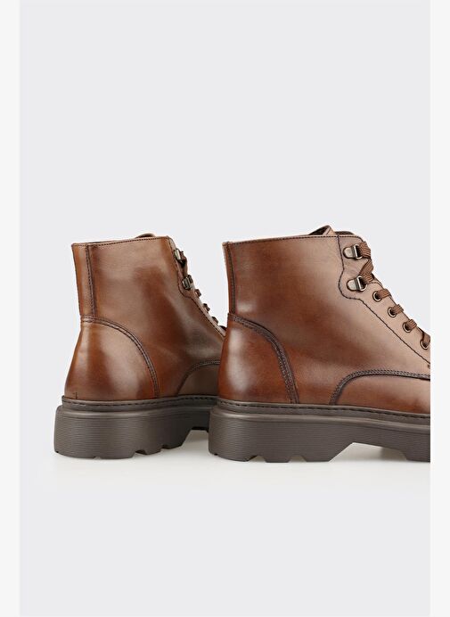 Kahve Deri Erkek Günlük Bot - Görsel 5