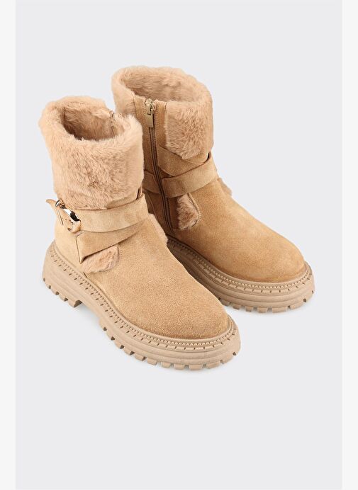 Naturel Deri Kadın Spor Bot - Görsel 3