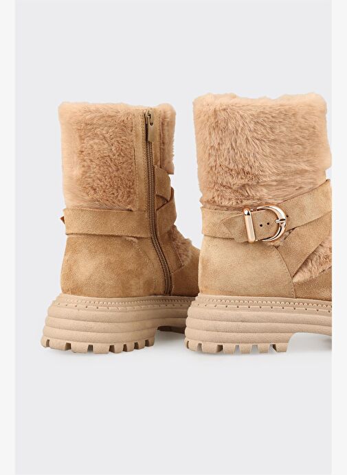 Naturel Deri Kadın Spor Bot - Görsel 5