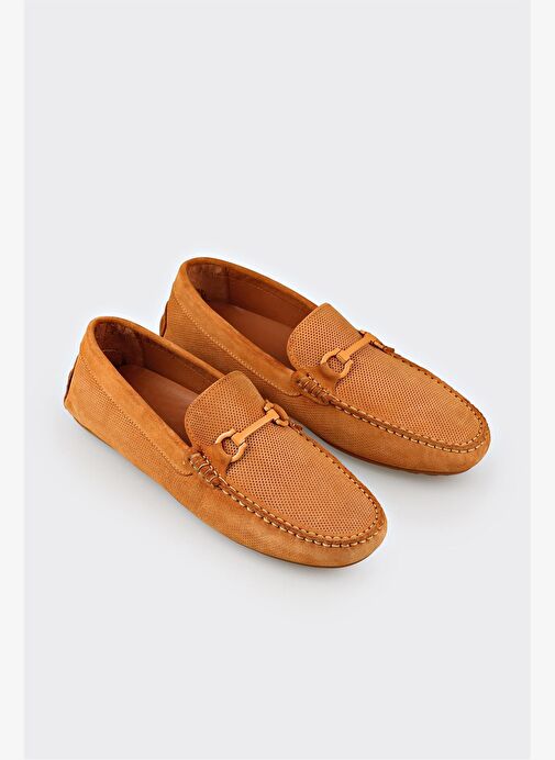 Sarı Deri Erkek Günlük Ayakkabı - Görsel 3