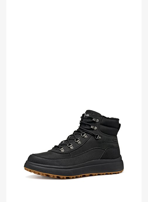 Geox Erkek Siyah U Granıto + Grıp B Abx D - Oıl Bağcıklı Deri Outdoor Bot U46FZD04554C9999 - Görsel 3