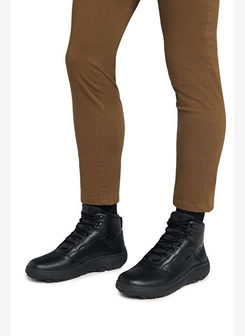 Geox Erkek Siyah U Nebula+Grıp B Abx B - Le+Gbk Bağcıklı Deri Outdoor Bot U46HFB04654C9999 - Görsel 3