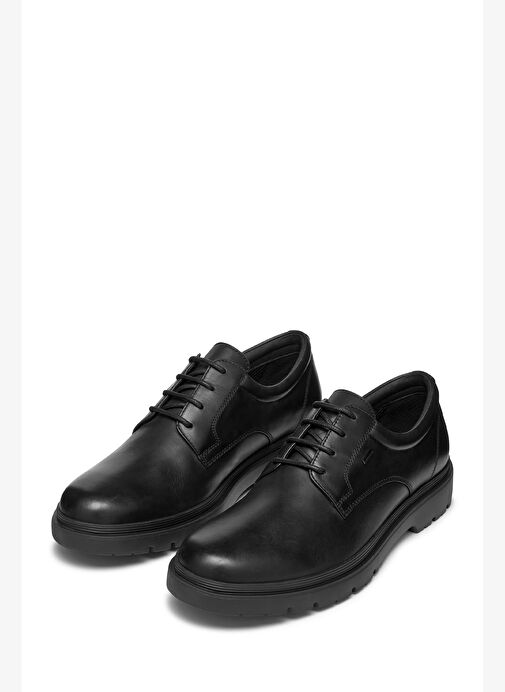 Geox Erkek Siyah U Spherıca Ec1 B Abx B - Sm.Le Bağcıklı Deri Casual Ayakkabı U46HNB00043C9999 - Görsel 4