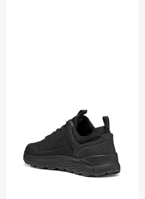 Geox Erkek Siyah U Spherıca 4X4 B Abx A - Text+ Bağcıklı Kalın Tabanlı Kumaş Sneaker U56FDA0119JC999 - Görsel 8