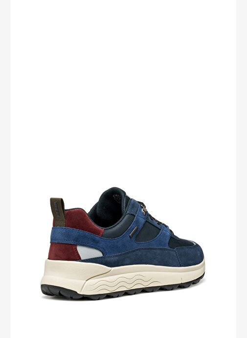 Geox Erkek Lacivert U Spherıca 4X4 B Abx C - Suede Bağcıklı Kalın Tabanlı Kumaş Sneaker U56FDC022CQC - Görsel 9