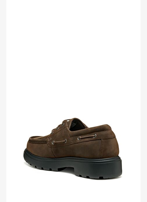 Geox Erkek Kahverengi U Spherıca Ec7 B - Pull Up Lea Bağcıklı Süet Deri Casual Ayakkabı U56FRB000FFC - Görsel 5