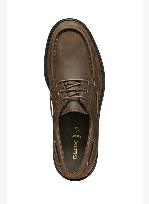 Geox Erkek Kahverengi U Spherıca Ec7 B - Pull Up Lea Bağcıklı Süet Deri Casual Ayakkabı U56FRB000FFC - Görsel 7