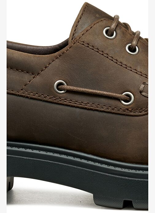 Geox Erkek Kahverengi U Spherıca Ec7 B - Pull Up Lea Bağcıklı Süet Deri Casual Ayakkabı U56FRB000FFC - Görsel 9