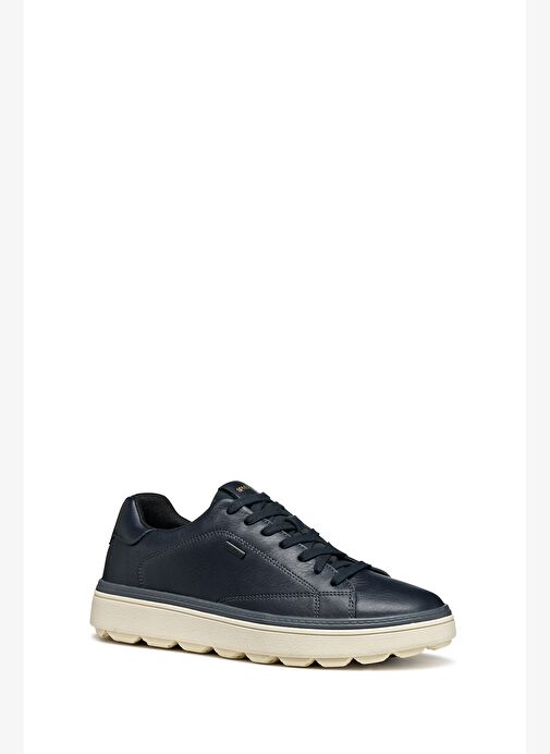 Geox Erkek Lacivert U Spherıca Ecub-1.1 B Abx Bağcıklı Deri Sneaker U56LUC00046C4002 - Görsel 4