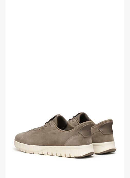 Geox Erkek Bej U Flextrıde Plus Bağcıklı Süet Deri Sneaker U56MAA00022C1018 - Görsel 6