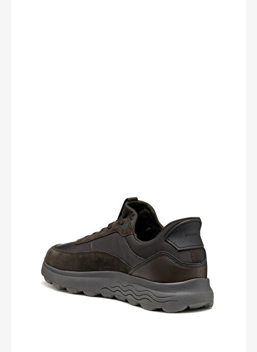 Geox Erkek Kahverengi U Spherıca Plus A - Nappa+Sued Bağcıklı Süet Sneaker U56MPA08522C6006 - Görsel 3