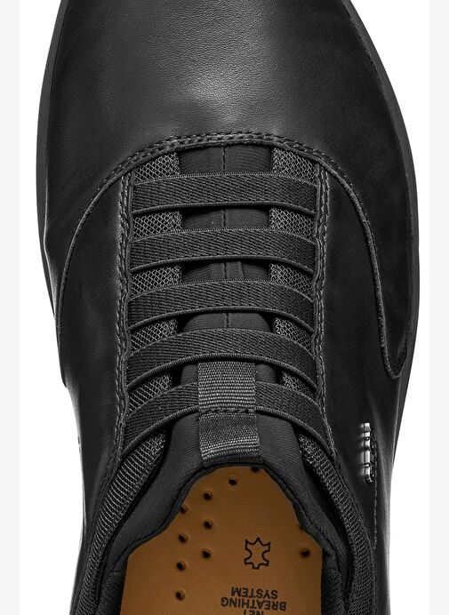 Geox Erkek Siyah U Nebula 2.0 Plus Bağcıklı Deri Casual Ayakkabı U56MXB00085C9999 - Görsel 9