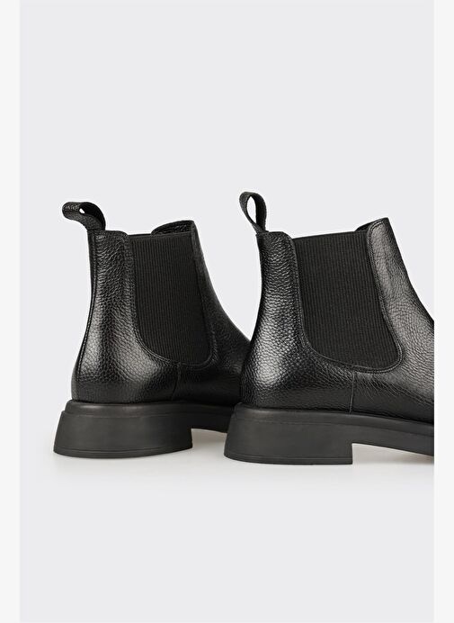 Siyah Deri Kadın Günlük Bot - Görsel 5