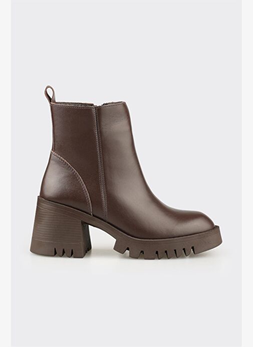 Kahve Deri Kadın Günlük Bot - Görsel 2