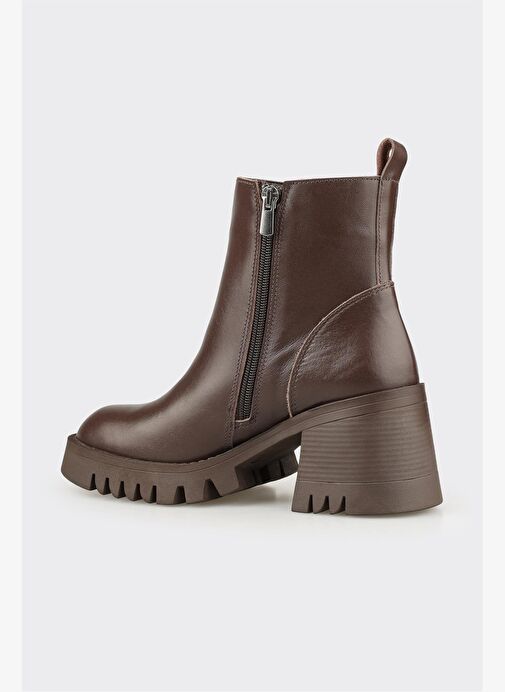 Kahve Deri Kadın Günlük Bot - Görsel 4