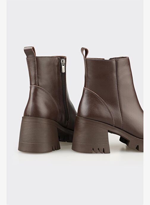 Kahve Deri Kadın Günlük Bot - Görsel 5