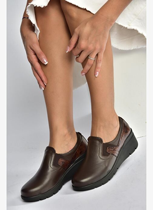 Fox Shoes Fox Shoes V324405603 Kahverengi Hakiki Deri Günlük Kadın Ayakkabı Boyner'de! Kahverengi - 4. görsel
