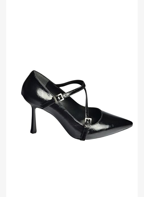 Fox Shoes Fox Shoes V820467260 Siyah Rustik Kalın Topuklu Kadın Ayakkabı Boyner'de! Siyah - 7. görsel