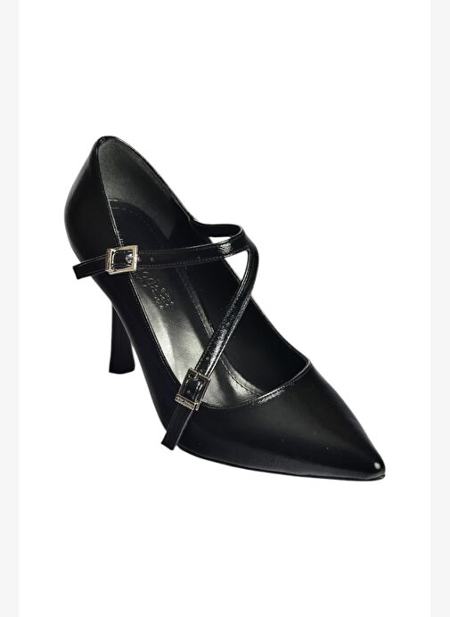 Fox Shoes Fox Shoes V820467260 Siyah Rustik Kalın Topuklu Kadın Ayakkabı Boyner'de! Siyah - 8. görsel