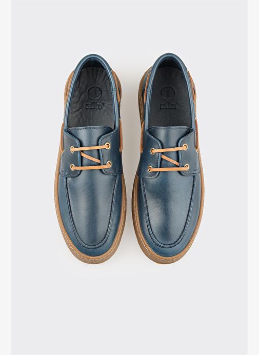 Elle Elle Lacivert Deri Erkek Günlük Ayakkabı Klasik Ayakkabı | Boyner Lacivert - 5. görsel