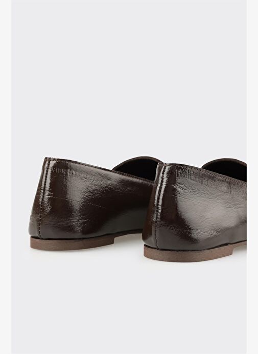 Kahve Deri Kadın Günlük Ayakkabı - Görsel 6