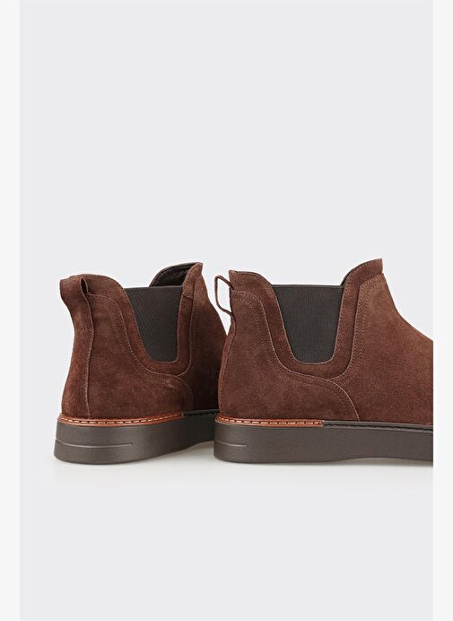 Kahve Deri Erkek Günlük Bot - Görsel 5