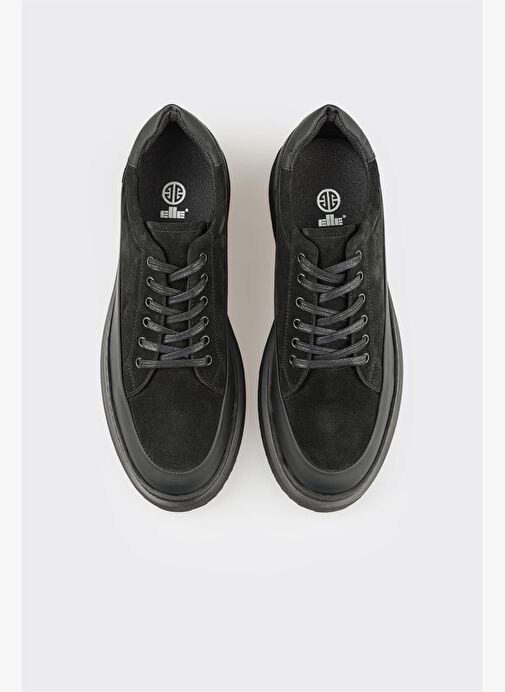 Siyah Deri Erkek Günlük Ayakkabı - Görsel 5