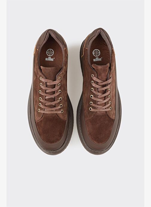 Kahve Deri Erkek Günlük Ayakkabı - Görsel 5