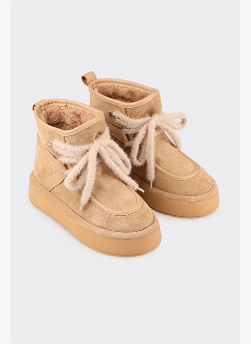 Naturel Deri Kadın Spor Bot - Görsel 3