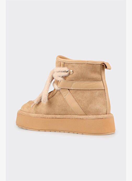 Naturel Deri Kadın Spor Bot - Görsel 4