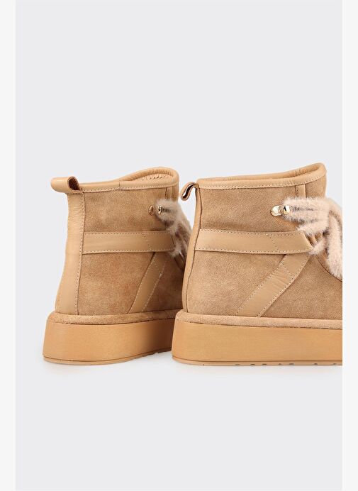 Naturel Deri Kadın Spor Bot - Görsel 5