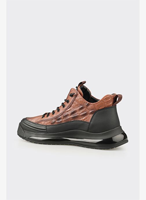 Kahve Deri Erkek Günlük Bot - Görsel 4