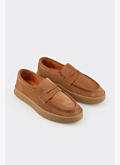Camel Deri Erkek Günlük Ayakkabı - Görsel 3