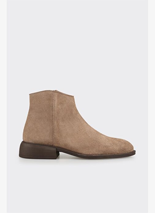 Vizon Deri Kadın Klasik Bot - Görsel 2