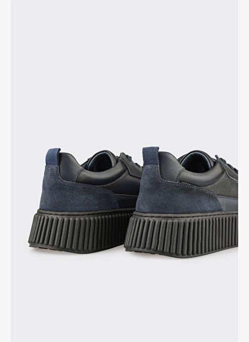 Lacivert Deri Erkek Günlük Ayakkabı - Görsel 6