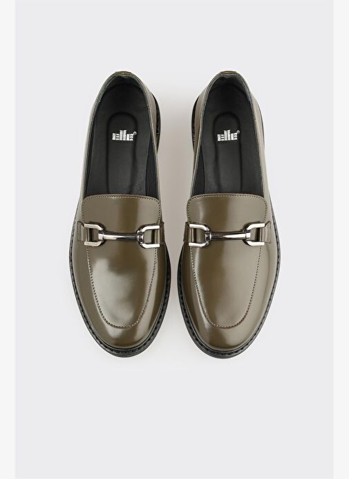 Yeşil Deri Kadın Günlük Ayakkabı - Görsel 5