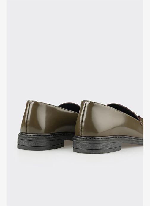 Yeşil Deri Kadın Günlük Ayakkabı - Görsel 6