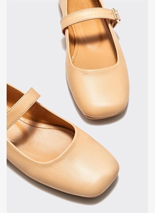 Naturel Deri Kadın Babet - Görsel 4