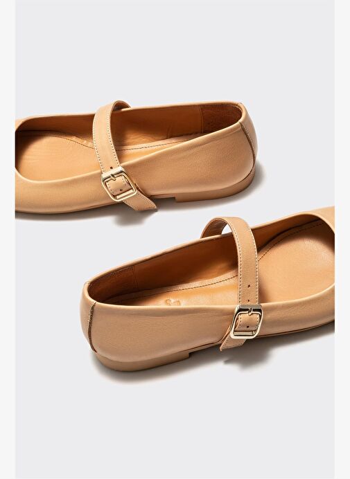 Naturel Deri Kadın Babet - Görsel 5