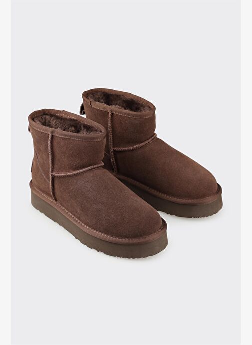 Kahve Deri Kadın Günlük Bot - Görsel 3